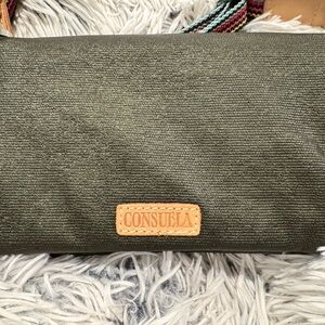 Consuela Green and Beige Crossbody Bag